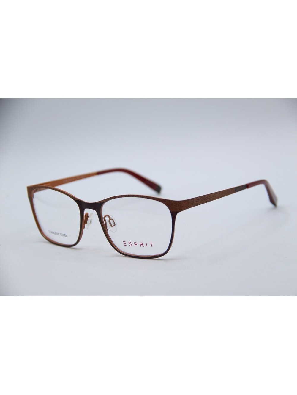 Esprit Et17487 Color-531 Brown Red Black Authentic Eyeglasses 51-16-135